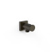 Support fixe avec arrivée d’eau pour douchette Noir bronze - TRES 21118221KMB