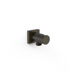 Support fixe avec arrivée d’eau pour douchette Noir bronze - TRES 21118221KMB 