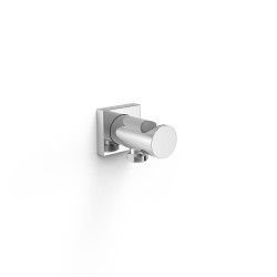 Support fixe avec arrivée d’eau pour douchette Chrome - TRES 21118221 