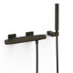 Robinet thermostatique mural Over‑wall pour douche Noir bronze - TRES 19016459KMB