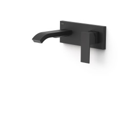 Façade mitigeur lavabo Noir mat - TRES 00630033NM 