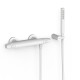 Ensemble douche thermostatique Blanc mat - TRES 19016439BM