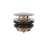 Bonde de vidage clic-clac pour baignoire 70 mm Or Rose 24K - TRES 13474010OP