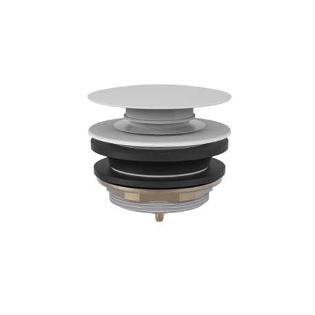 Bonde de vidage clic-clac pour baignoire 70 mm Blanc mat - TRES 13474010BM 