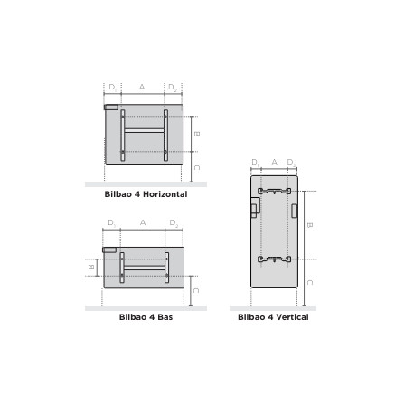 Radiateur chaleur douce BILBAO 4 connecté Horizontal 1500W Gris Ardoise - THERMOR 493830