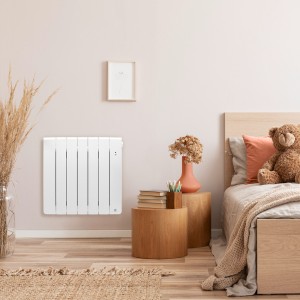 Radiateur chaleur douce BILBAO 4 connecté Horizontal 1500W Gris Ardoise - THERMOR 493830