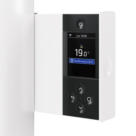 Radiateur chaleur douce BILBAO 4 connecté Vertical 1500W Blanc Brillant - THERMOR 494833