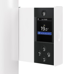 Radiateur chaleur douce BILBAO 4 connecté Vertical 1500W Blanc Brillant - THERMOR 494833