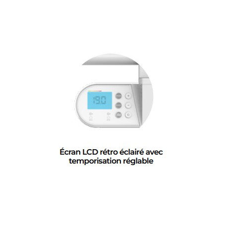 Sèche-serviette électrique 750W NAO 2 - INTUIS M191312