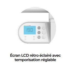 Sèche-serviette électrique 750W NAO 2 - INTUIS M191312
