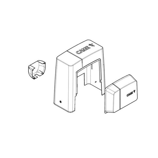 Groupe couvercle BK gris foncé - CAME  88001-0084 
