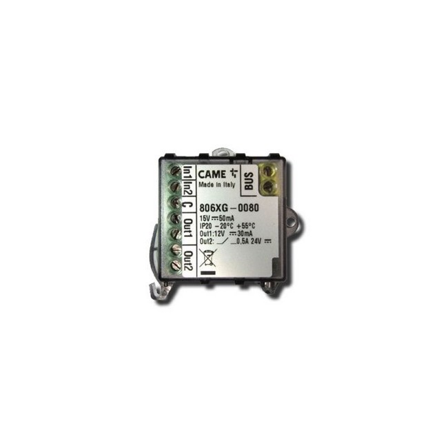 MODULE BUS 2 ENTRÉES ET 2 SORTIES - CAME 806XG-0080 