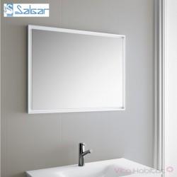 Miroir ROMA 1000 x 600 mm avec cadre blanc - SALGAR 23209