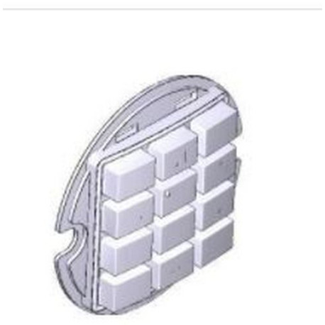 Clavier en silicone SELT - 2 pièces - CAME 88006-0051 