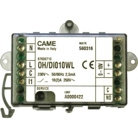 Module sans fil 0-10 V - CAME  67600710 
