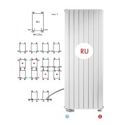 Radiateur chauffage central CHORUS Vertical simple 1982W - FINIMETAL 12SV10200