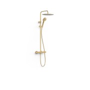 Colonne de douche thermostatique 2 voies Or Mat 24K - TRES 19039314OM