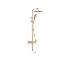 Colonne de douche thermostatique 2 voies Or Mat 24K - TRES 19039314OM