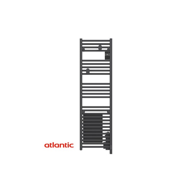 Sèche-serviettes électrique connecté 300W Anthracite DORIS NEO Etroit - ATLANTIC 851271
