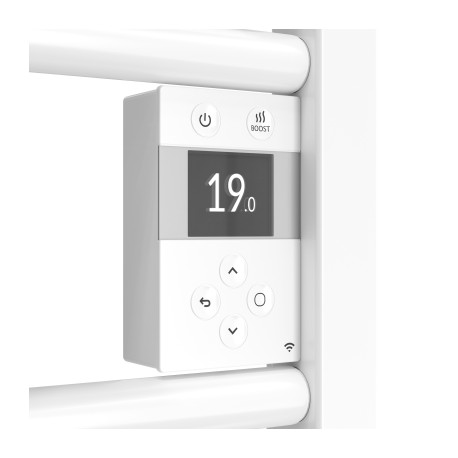 Sèche-serviettes électrique connecté 500W Blanc Brillant DORIS NEO Etroit