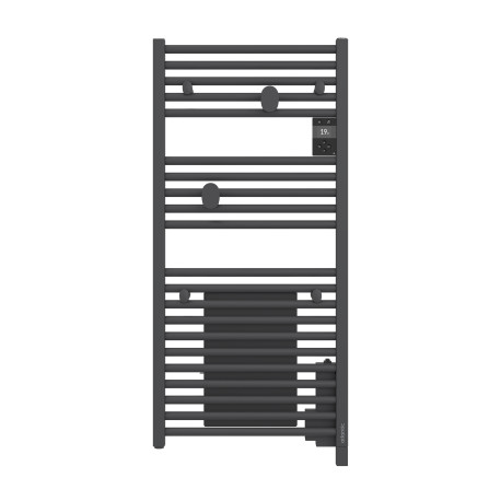 Sèche-serviettes électrique 500W DORIS Anthracite - ATLANTIC 850269