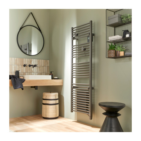 Sèche-serviettes électrique 750W DORIS Anthracite - ATLANTIC 850477