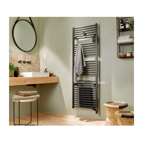 Sèche-serviettes électrique 1000W DORIS Anthracite- ATLANTIC 850481