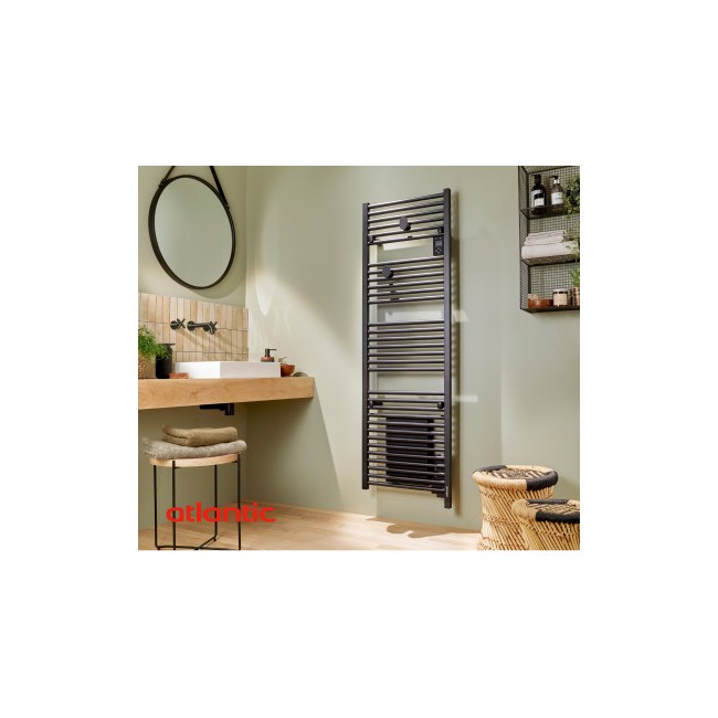 Sèche-serviettes électrique 750W DORIS Noir - ATLANTIC 850479