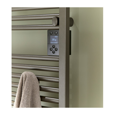 Sèche-serviettes électrique 1750W (750+1000) DORIS soufflant Anthracite - ATLANTIC 851241