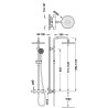 Ensemble de robinet thermostatique mural à 2 voies pour douche Chrome - TRES 21639521
