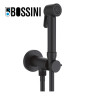 Ensemble mitigeur WC rétro avec flexible et douchette à impulsion Noir Mat PALOMA-BRASS - BOSSINI E37007073