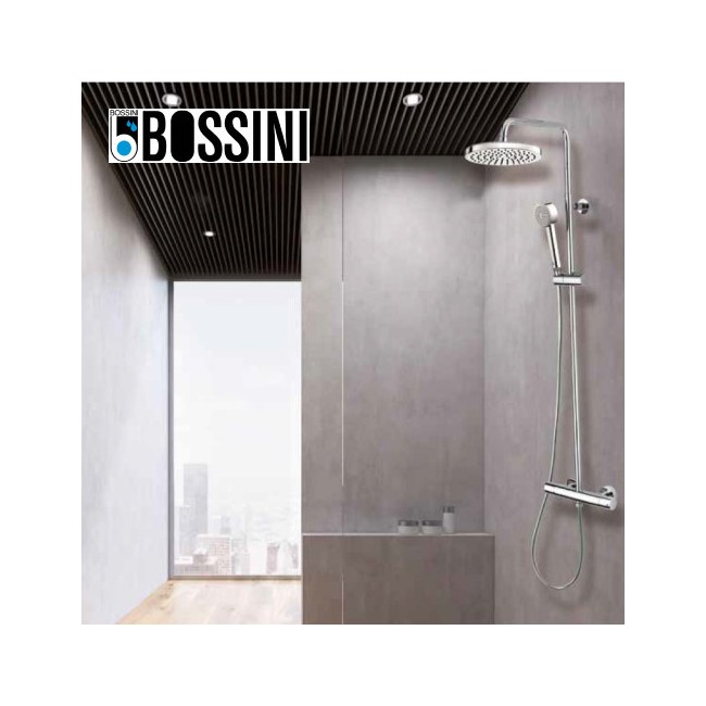 Ensemble colonne de douche mitigeur thermostatique chromé ELIOS - BOSSINI L10049030