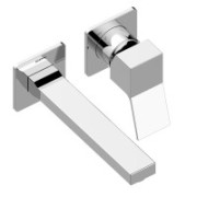 Parties externes pour mélangeur mécanique lavabo mural avec bec fixe chromé AKI - BOSSINI Z00731073