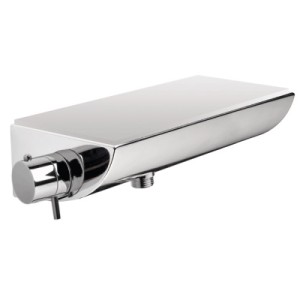 Mitigeur thermostatique externe pour douche avec étagère et plaque en verre TEO - BOSSINI V40004030