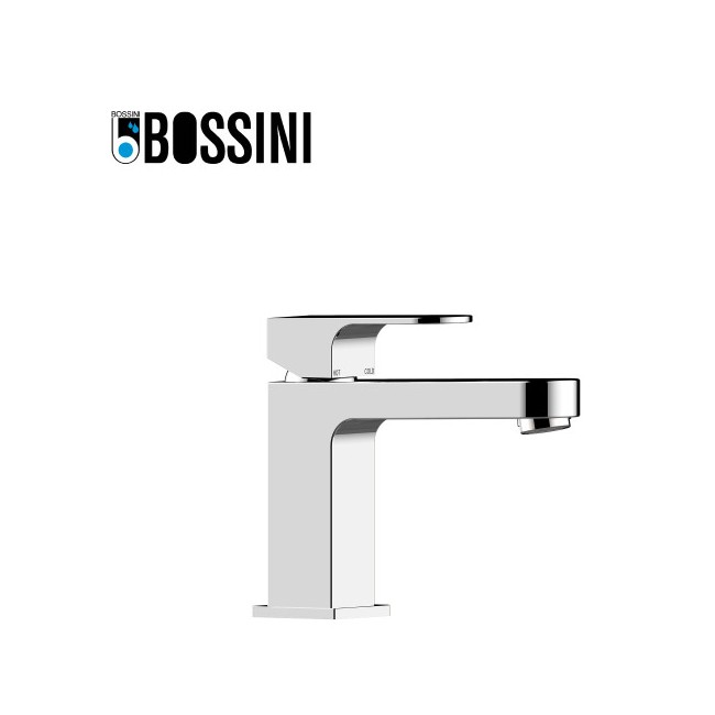Mitigeur mécanique pour lavabo avec vidage et flexible en acier inoxydable chromé GILLO - BOSSINI Z00704021