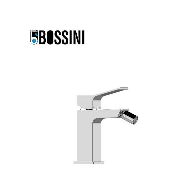 Mitigeur mécanique pour bidet avec vidage et flexible en acier inoxydable AKI - BOSSINI Z00708030