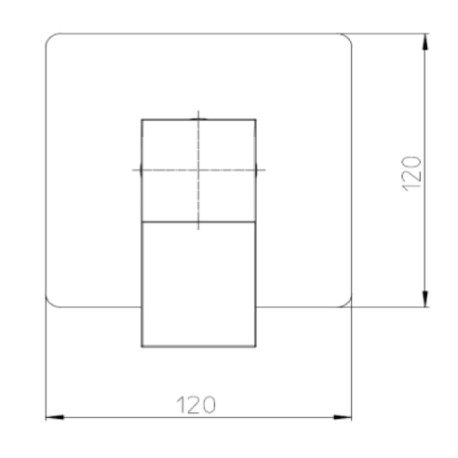 Partie externe pour mitigeur mécanique 1 sortie AKI - BOSSINI Z00739030