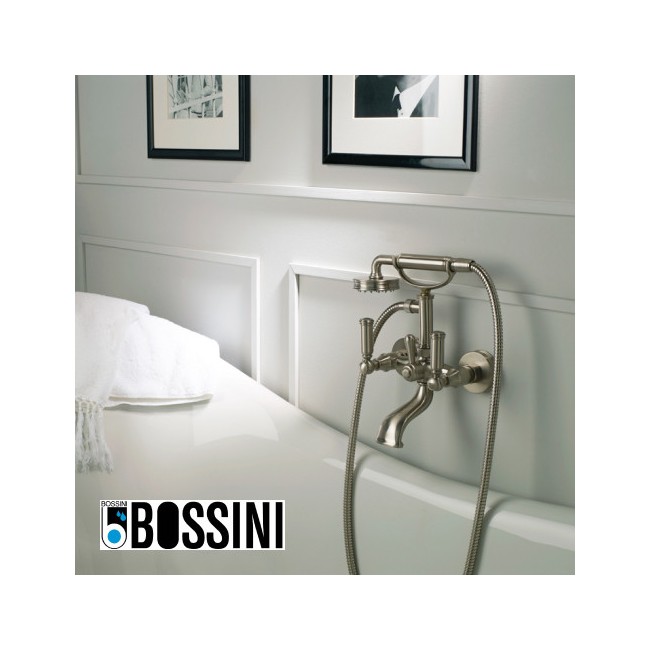 Mélangeur bain-douche avec inverseur, douchette et flexible LIBERTY LINE chrome - BOSSINI Z001103030