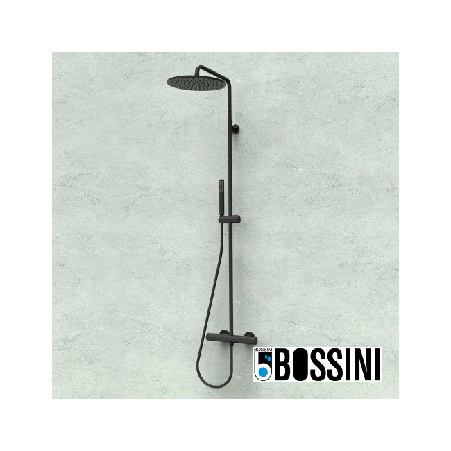 Ensemble mitigeur colonne de douche blanc mat BLACK & WHITE - BOSSINI L10092045