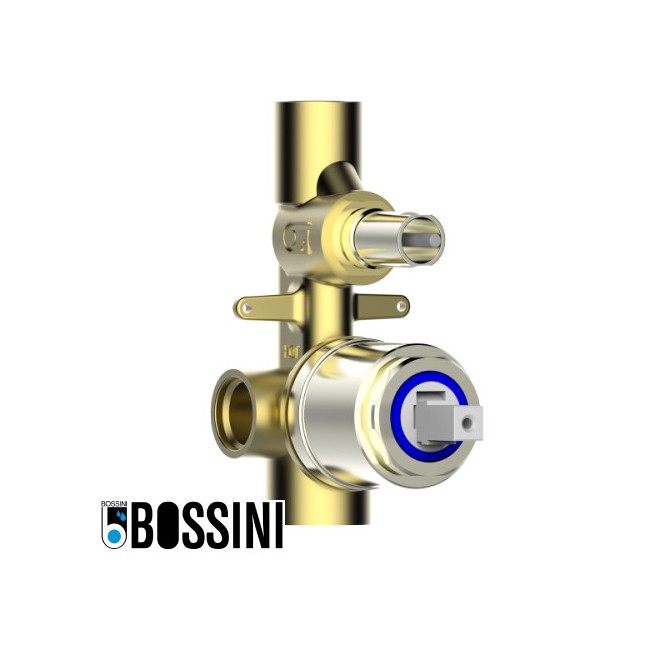 Parties à encastrer pour mitigeur mécanique avec inverseur 2 voies connexions 1/2" et 3/4" BLACK & WHITE - BOSSINI Z00005000