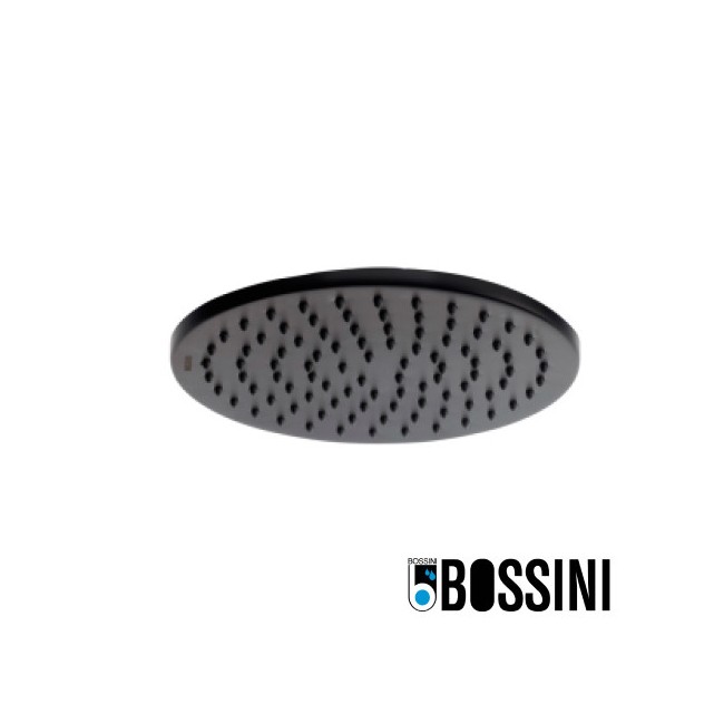 Pomme de tête 230mm jet de pluie autonettoyant noir mat BLACK & WHITE - BOSSINI I00595030