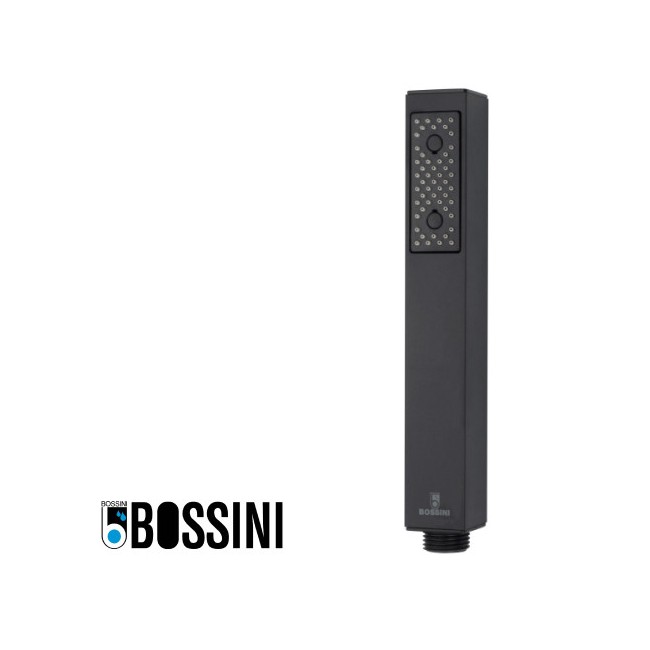 Douchette laiton jet de pluie cube noir mat BLACK & WHITE - BOSSINI B00255021