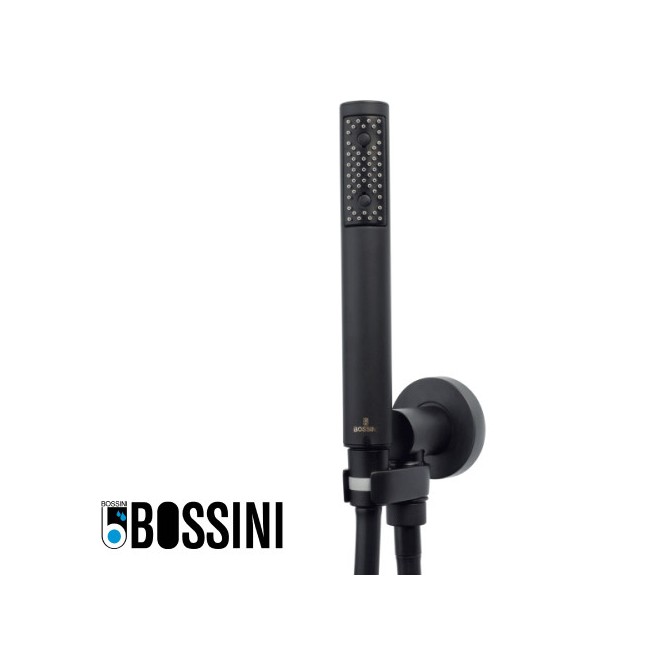 Ensemble ZEN encastrable avec support, douchette et flexible noir mat BLACK & WHITE - BOSSINI C54004C030