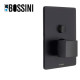 Parties exposées carrées pour mitigeur monocommande 2 voies noir mat BLACK & WHITE - BOSSINI Z00063073