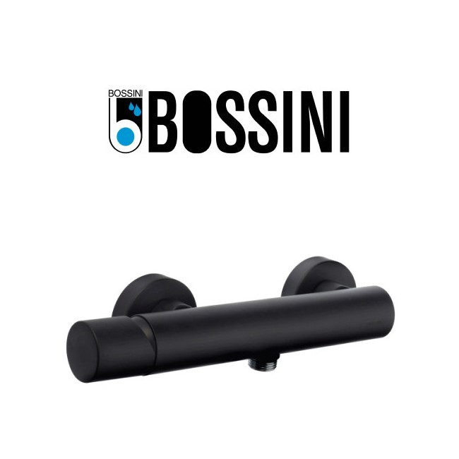 Mitigeur monocommande de douche avec connexion flexible 1/2" noir mat BLACK & WHITE - BOSSINI Z00513030