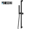 Ensemble barre de douche en laiton, douchette et flexible noir mat BLACK & WHITE - BOSSINI D06012073