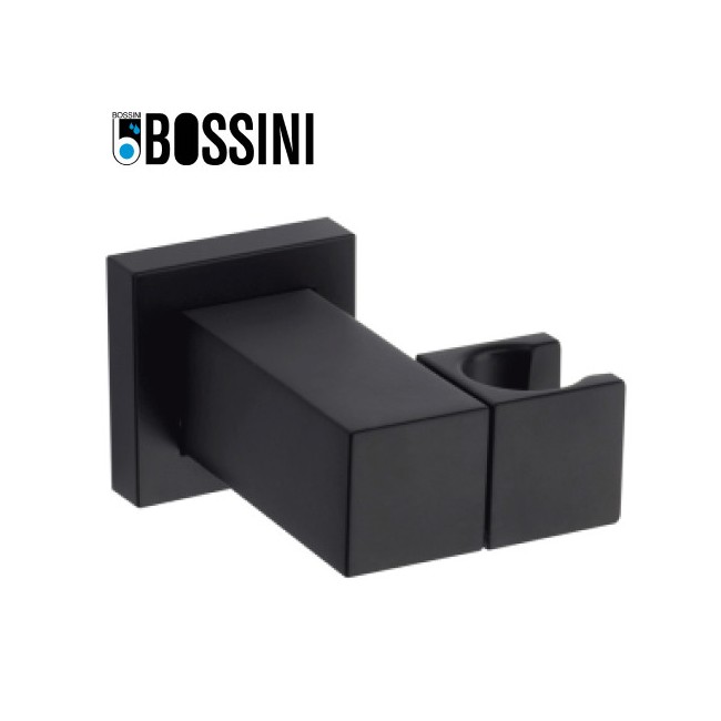 Support mural orientable carré en laiton noir mat BLACK & WHITE - BOSSINI C510000073