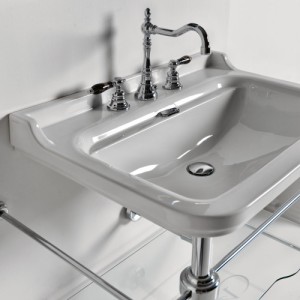 LAVABO WALDORF A SUSPENDRE OU SUR PIEDS 100-55 CM PERCAGE 3 TROUS - CRISTINA ONDYNA WD10155