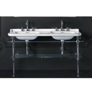 LAVABO WALDORF A SUSPENDRE OU SUR PIEDS PERCAGE 3 TROUS 150-55 CM - CRISTINA ONDYNA WD15155