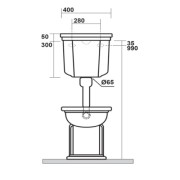 BLOC WC WALDORF MI-HAUT COMPLET - CRISTINA ONDYNA WD4116